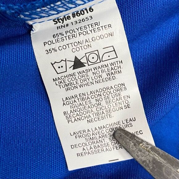 WONDER WINK Men’s Scrubs Top Blue Size 4X New With Tags - Picture 6 of 11